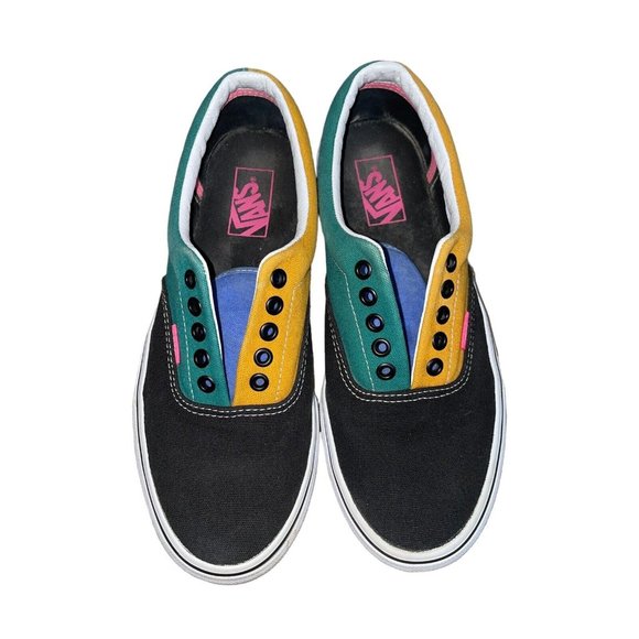 Vans Era Mix Match Cadminum Color Block Sneaker Low Top Retro Men 9 Women 10.5 - Picture 1 of 5